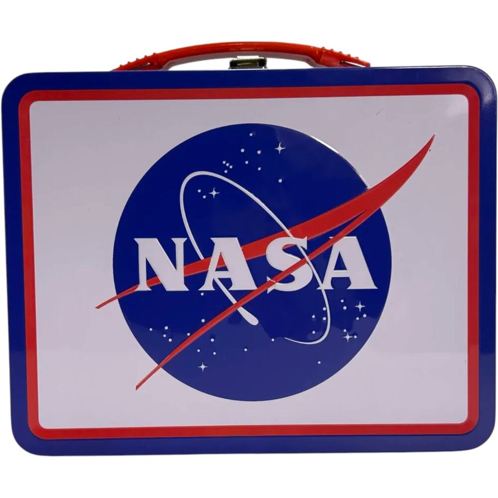 NASA  "I need my Space" Lunch Box Tin Retro Science Space Exploration Mars Geek